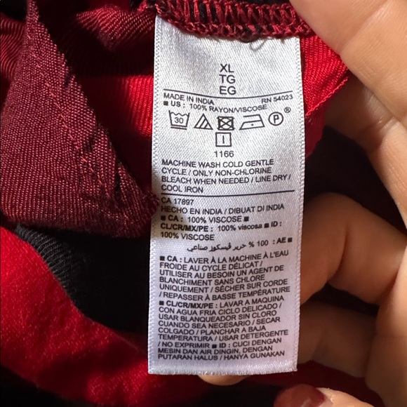 Old Navy Shirt Dress Womens Buffalo Check Plaid Red Button Front Flannel Size:XL - Picture 8 of 8